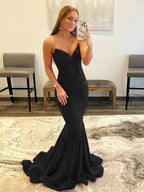 LAURYN |MERMAID SWEETHEART NECK SEQUINS PROM DRESS