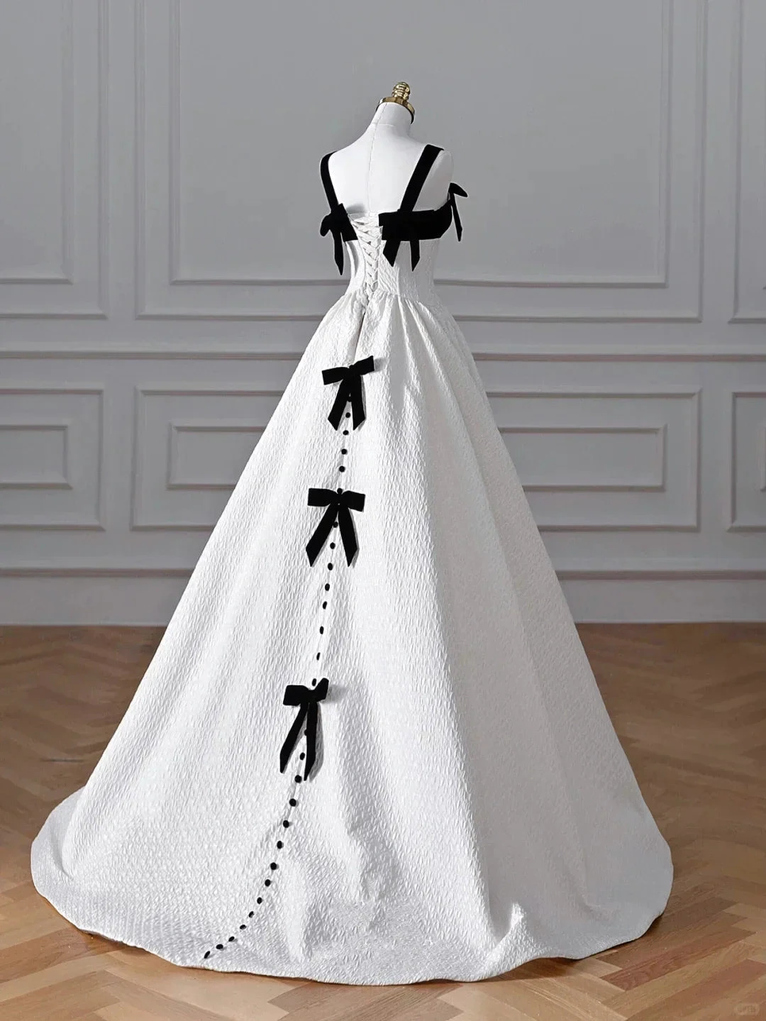 Elegant White Satin A Line Long Prom Dress Evening Dress,Formal Wedding Dress Y8611