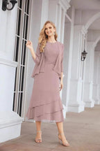 Sunnderly Two-Piece A-line Mother of The Bride Dress Formal Party Gown Dress SY28072