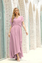 Numbersea  Mother of The Bride Dresses Plus Size V-Neck Floor Length Formal Prom Dress for Wedding Guest 28020