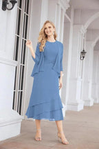 Sunnderly Two-Piece A-line Mother of The Bride Dress Formal Party Gown Dress SY28072