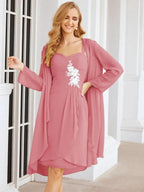 Sunnderly Mother of The Bride Groom Dresses Lace Appliques for Wedding Guest SY28066