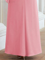 Sunnderly Formal Party Gown Dress Long Mother of The Bride Dresses with Ruffle Cape SY28026