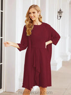 Sunnderly Mother of The Bride Dresses Prom Dress Casual Pleated Dress  SY28065