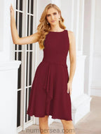 Sunnderly Mother of The Bride Dresses Prom Dress Casual Pleated Dress  SY28065