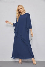 Mother of Bride Dresses with Open Front Lightweight Cardigan Formal Prom Gown  28081