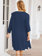Sunnderly Mother of The Bride Dresses Prom Dress Casual Pleated Dress  SY28065