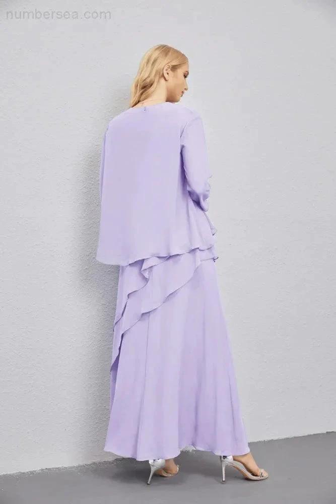 Mother of Bride Dresses with Open Front Lightweight Cardigan Formal Prom Gown  28081