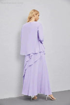 Mother of Bride Dresses with Open Front Lightweight Cardigan Formal Prom Gown  28081
