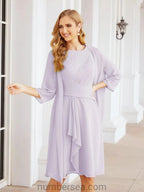 Sunnderly Mother of The Bride Dresses Prom Dress Casual Pleated Dress  SY28065