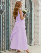 Chiffon Long Plus Size Mother of Bride Dresses Formal Bridesmaid Prom Gown SY28019