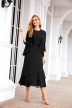 Sunnderly Two-Piece A-line Mother of The Bride Dress Formal Party Gown Dress SY28072