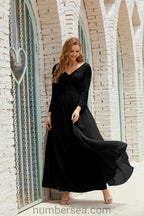 Numbersea Bridesmaid Dress Chiffon Formal Party Dress Evening Dress 28016