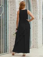 Chiffon Long Plus Size Mother of Bride Dresses Formal Bridesmaid Prom Gown SY28019