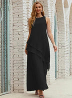 Chiffon Long Plus Size Mother of Bride Dresses Formal Bridesmaid Prom Gown SY28019