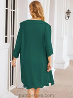Sunnderly Mother of The Bride Dresses Prom Dress Casual Pleated Dress  SY28065
