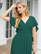 Numbersea Bridesmaid Dresses Backless Formal Prom Gowns for Evening Party Mother of The Bride Dress 28040