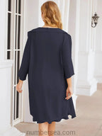 Sunnderly Mother of The Bride Dresses Prom Dress Casual Pleated Dress  SY28065