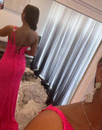 Shiloh |Mermaid One Shoulder Sequins Prom Dress with Stars