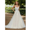 RODDRSYA Boho Elegant Wedding Dresses For Women Square Collar Appliques Lace Backless With Button Vestidos De Novia Custom Made