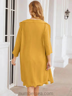 Sunnderly Mother of The Bride Dresses Prom Dress Casual Pleated Dress  SY28065