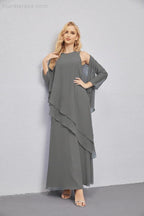 Mother of Bride Dresses with Open Front Lightweight Cardigan Formal Prom Gown  28081