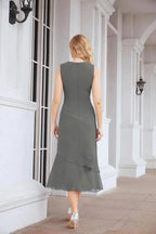 Sunnderly Two-Piece A-line Mother of The Bride Dress Formal Party Gown Dress SY28072