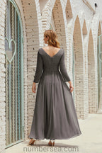 Numbersea Bridesmaid Dress Chiffon Formal Party Dress Evening Dress 28016