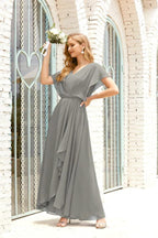 Numbersea  Mother of The Bride Dresses Plus Size V-Neck Floor Length Formal Prom Dress for Wedding Guest 28020