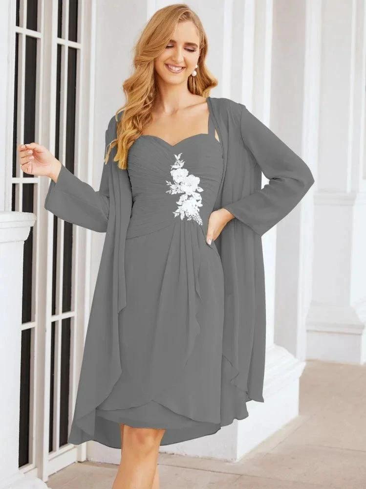 Sunnderly Mother of The Bride Groom Dresses Lace Appliques for Wedding Guest SY28066