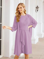 Sunnderly Mother of The Bride Dresses Prom Dress Casual Pleated Dress  SY28065