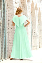 Numbersea  Mother of The Bride Dresses Plus Size V-Neck Floor Length Formal Prom Dress for Wedding Guest 28020