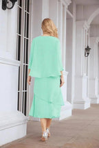 Sunnderly Two-Piece A-line Mother of The Bride Dress Formal Party Gown Dress SY28072