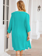 Sunnderly Mother of The Bride Dresses Prom Dress Casual Pleated Dress  SY28065