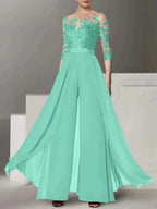 A-Line/Princess Mother of the Bride Dresses with Applique