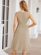 Sunnderly Mother of The Bride Dresses Prom Dress Casual Pleated Dress  SY28065