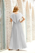 Numbersea  Mother of The Bride Dresses Plus Size V-Neck Floor Length Formal Prom Dress for Wedding Guest 28020