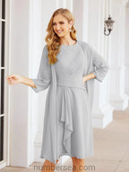 Sunnderly Mother of The Bride Dresses Prom Dress Casual Pleated Dress  SY28065