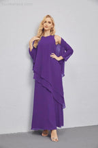 Mother of Bride Dresses with Open Front Lightweight Cardigan Formal Prom Gown  28081