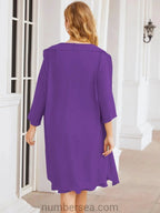 Sunnderly Mother of The Bride Dresses Prom Dress Casual Pleated Dress  SY28065