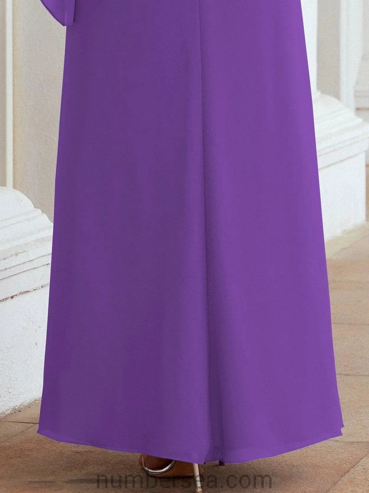 Sunnderly Formal Party Gown Dress Long Mother of The Bride Dresses with Ruffle Cape SY28026
