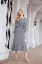 Sunnderly Two-Piece A-line Mother of The Bride Dress Formal Party Gown Dress SY28072