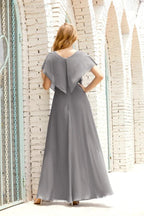 Numbersea  Mother of The Bride Dresses Plus Size V-Neck Floor Length Formal Prom Dress for Wedding Guest 28020