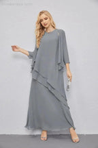 Mother of Bride Dresses with Open Front Lightweight Cardigan Formal Prom Gown  28081