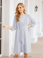 Sunnderly Mother of The Bride Dresses Prom Dress Casual Pleated Dress  SY28065