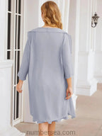Sunnderly Mother of The Bride Dresses Prom Dress Casual Pleated Dress  SY28065