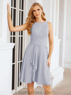 Sunnderly Mother of The Bride Dresses Prom Dress Casual Pleated Dress  SY28065
