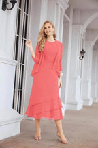 Sunnderly Two-Piece A-line Mother of The Bride Dress Formal Party Gown Dress SY28072