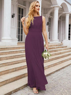 Numbersea Bridesmaid Dresses for Wedding Ruffles Long Formal Prom Gowns 28039
