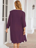 Sunnderly Mother of The Bride Dresses Prom Dress Casual Pleated Dress  SY28065